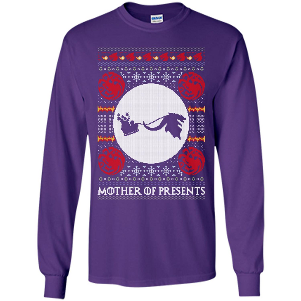Mother Of Presents – Game of Thrones ugly christmas sweater - Long Sleeve T-Shirt