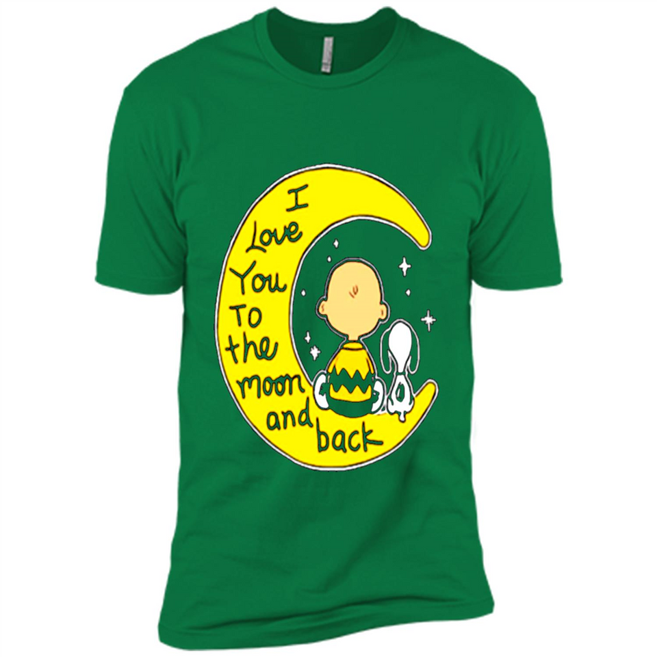 I LOVE YOU TO THE MOON AND BLACK CHARLIE BROWN AND SNOOPY