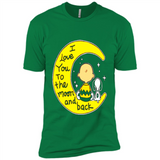 I LOVE YOU TO THE MOON AND BLACK CHARLIE BROWN AND SNOOPY