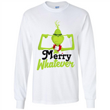 Grinch Merry Whatever Funny Christmas Sporty - Long Sleeve T-Shirt
