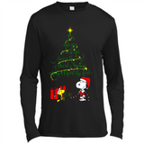 Snoopy Christmas Tree T-Shirt - Canvas Long Sleeve T-Shirt