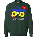 HEART BREAKER BLUE MONSTER TRUCK VALENTINE'S DAY