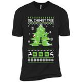 Oh Chemist Tree Ugly Christmas Sweater - Premium Short Sleeve T-Shirt