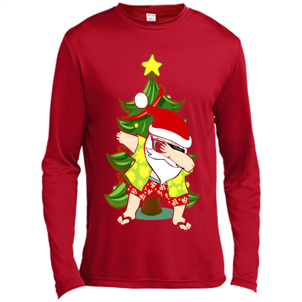 Dabbing Santa Christmas In July - Canvas Long Sleeve T-Shirt