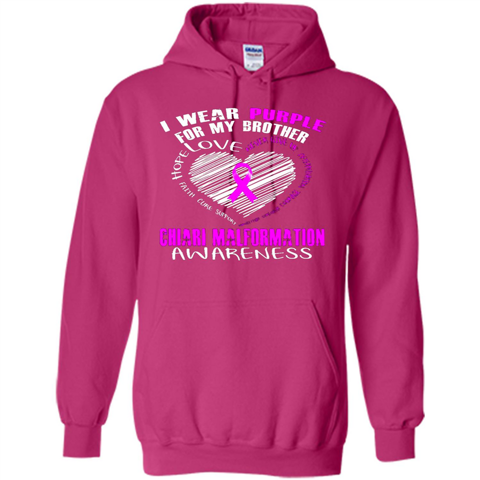 I Wear Purple For My Brother Chiari Malformation - Hoodie