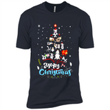 Christmas Ugly Sweater Animal Tree Pine Merry Christmas - Premium Short Sleeve T-Shirt