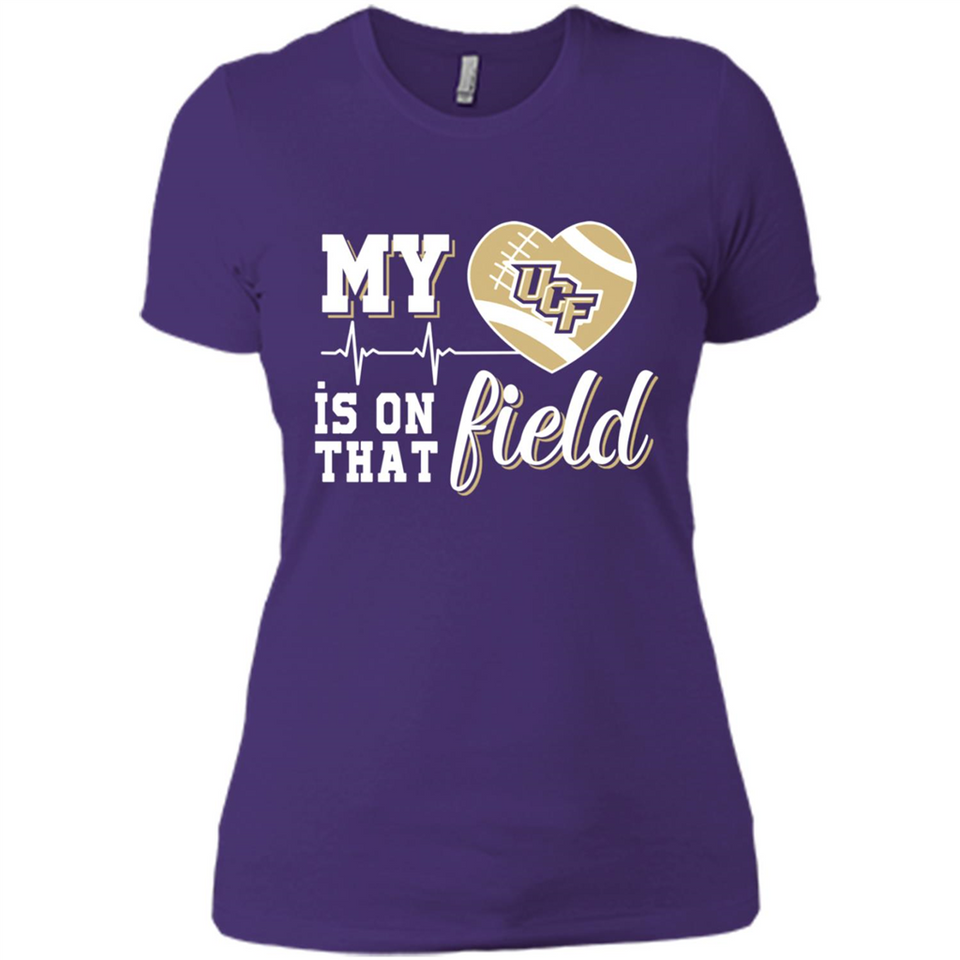 UCF Knights Football My Heart is on that Field - Ladies' Boyfriend T-Shirt