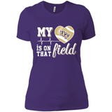 UCF Knights Football My Heart is on that Field - Ladies' Boyfriend T-Shirt