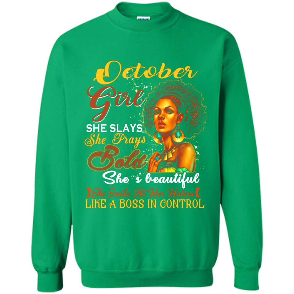 October Girl She Slays She Prays Beautiful Birthday PINGPONG