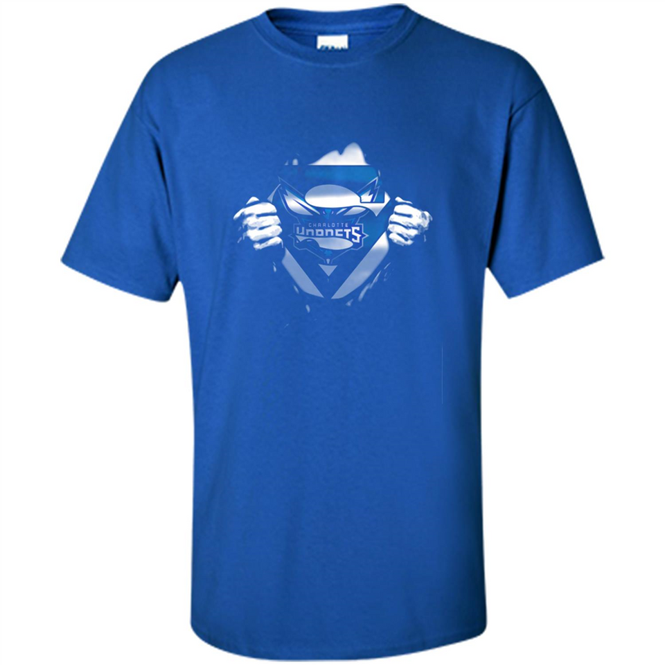 Charlotte Hornets And Superman Fans - Shirt