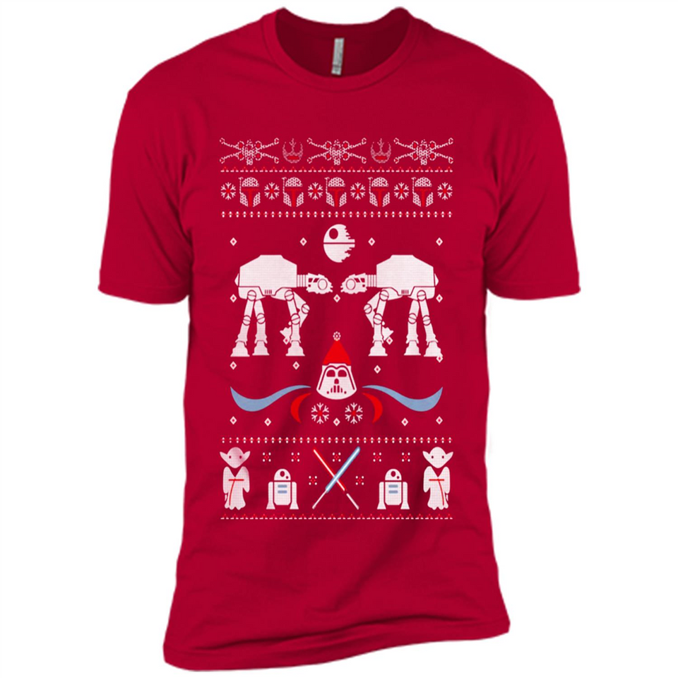 Star Wars Icons Funny Ugly Christmas - Premium Short Sleeve T-Shirt