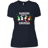 Christmas Garden Gnome Hanging With My Gnomies Shirt Sweater - Ladies' Boyfriend T-Shirt