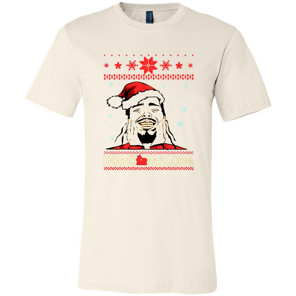 Home Malone Christmas Sweater PINGPONG - Canvas Unisex T-Shirt