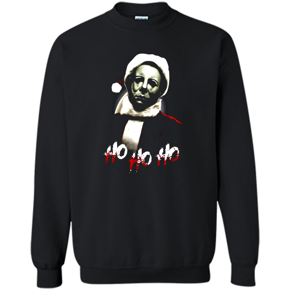 Santa Michael Myers Ho Ho Ho Merry Christmas Sweatshirt - Sweatshirt