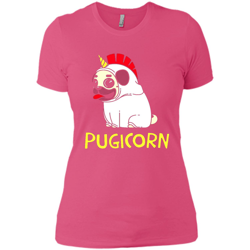 Pugicorn Pug Unicorn Funny Shirt PINGPONG - Ladies' Boyfriend T-Shirt
