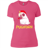 Pugicorn Pug Unicorn Funny Shirt PINGPONG - Ladies' Boyfriend T-Shirt
