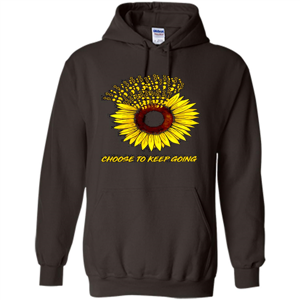 Semicolon Sunflower choose to keep going PINGPONG