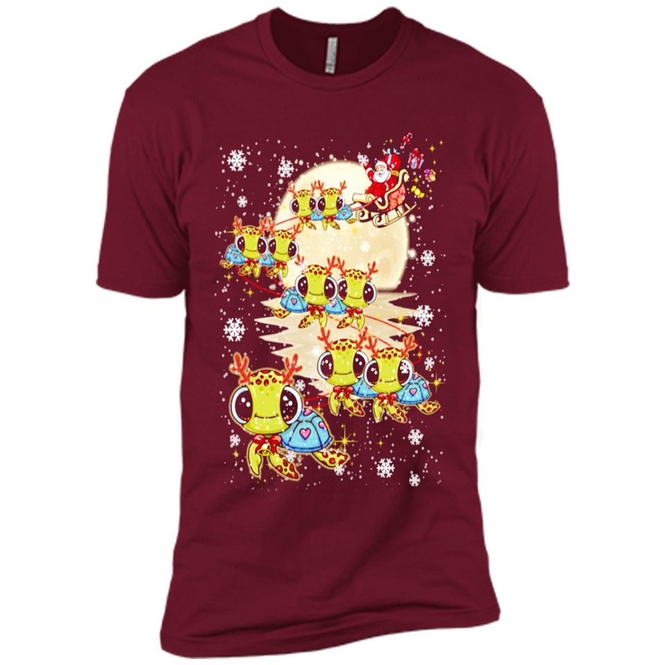 Turtles Merry Christmas - Turtles - Premium Short Sleeve T-Shirt