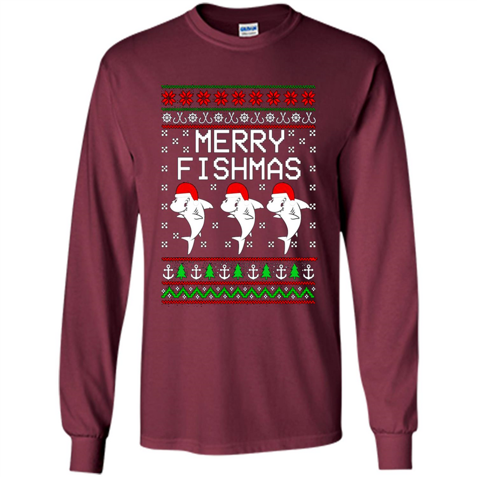 Merry Fishmas Christmas sweatshirt PINGPONG