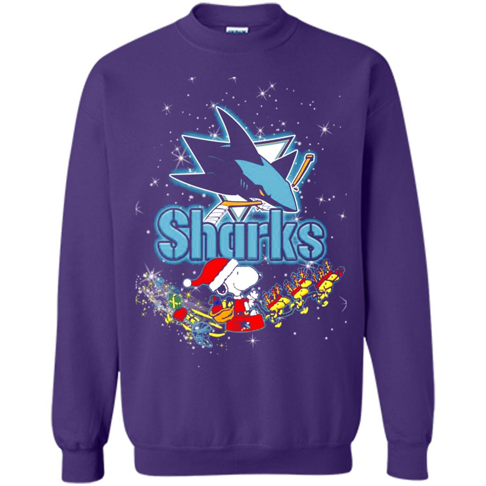 Snoopy Christmas San Jose Sharks - Sweatshirt