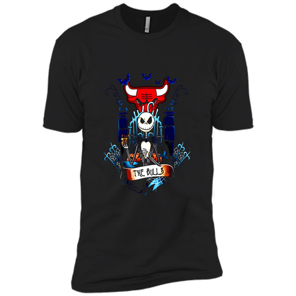Chicago Bulls Halloween The Nightmare Before Christmas - Premium Short Sleeve T-Shirt