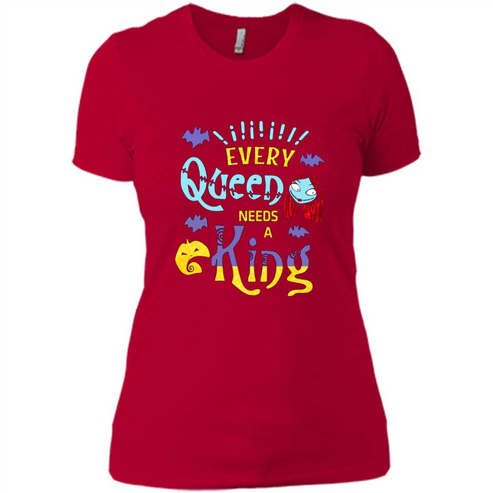 Nightmare Before Christmas Shirt - Sally Glitter Shirt - Every Queen needs a King PINGPONG