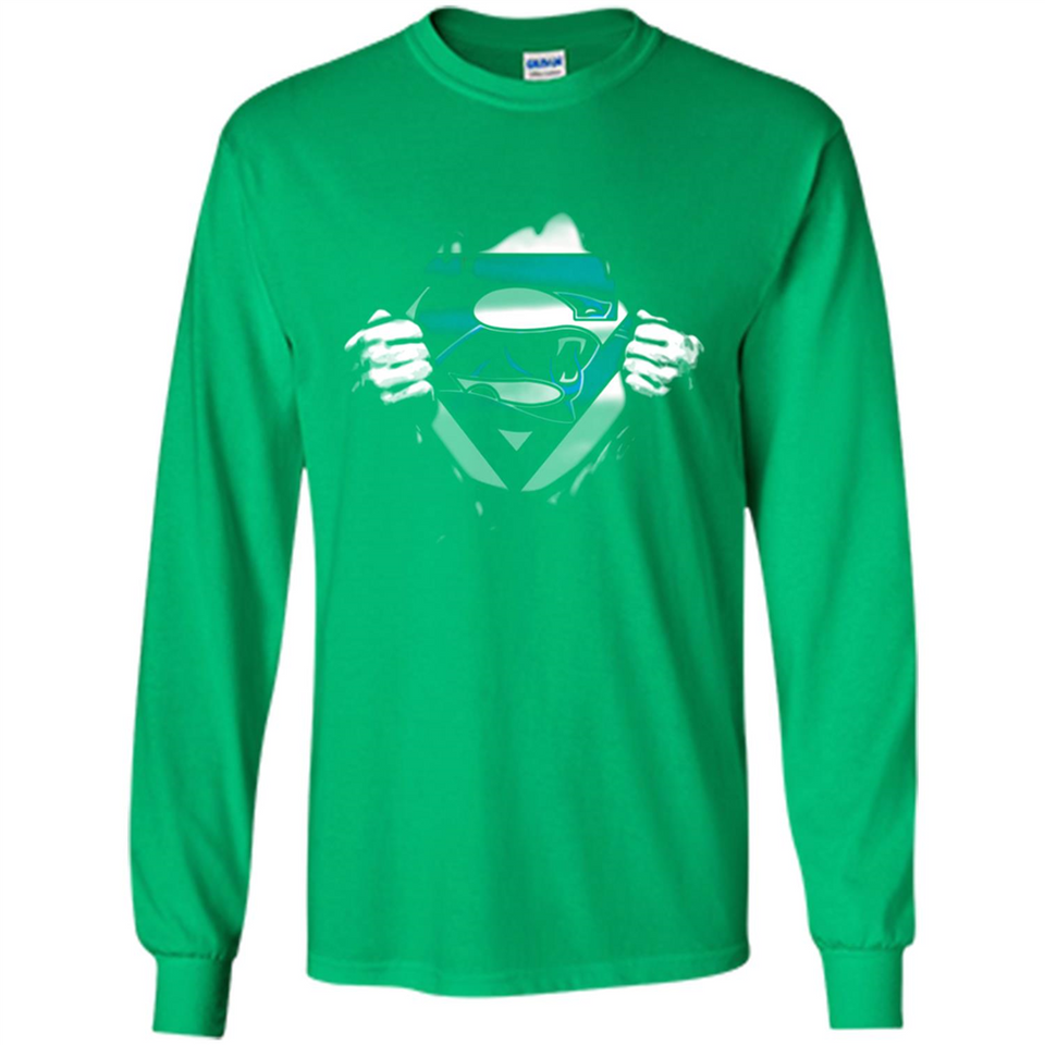Carolina Panthers And Superman Fans - Long Sleeve T-Shirt