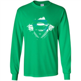 Carolina Panthers And Superman Fans - Long Sleeve T-Shirt