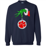 Amazing tee Clemson Tigers Glitter Grinch Monogram Ornament Christmas Gift - Sweatshirt