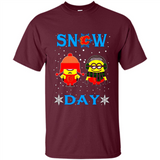 Snow Day Shirt For Calgary Flames Vs Minion Fans pingpong