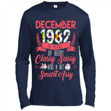 December 1982 36 Years Of Being Classy Sassy - Canvas Long Sleeve T-Shirt