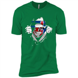 Cleveland Indians And Superman Fans - Premium Short Sleeve T-Shirt