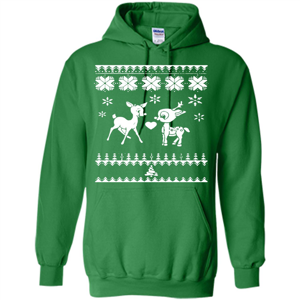 Rudolph and Clarice Ugly Christmas Sweater - Hoodie