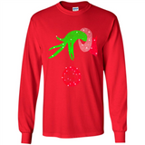 Grinch hand holding HomeDepot Glitter Christmas PING PONG