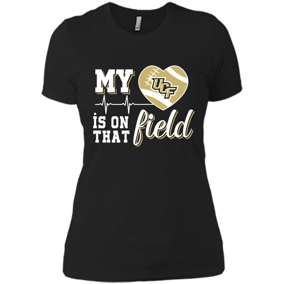 UCF Knights Football My Heart is on that Field - Ladies' Boyfriend T-Shirt