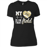 UCF Knights Football My Heart is on that Field - Ladies' Boyfriend T-Shirt