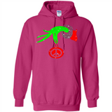 Christmas The Grinch Hand Holding Hippie Ornament - Hoodie