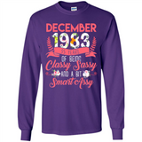 December 1983 35 Years Of Being Classy Sassy - Long Sleeve T-Shirt