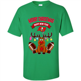 Tampa Bay Buccaneers NFL Reindeer Funny Merry Christmas And Happy New Year