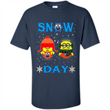 Snow Day Shirt For Edmonton Oilers Vs Minion Fans pingpong
