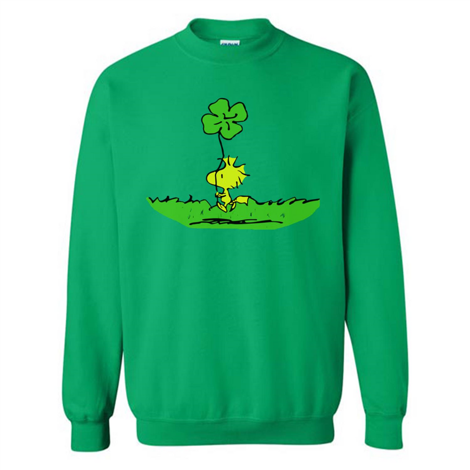 Snoopy Woodstock Shamrock - Sweatshirt