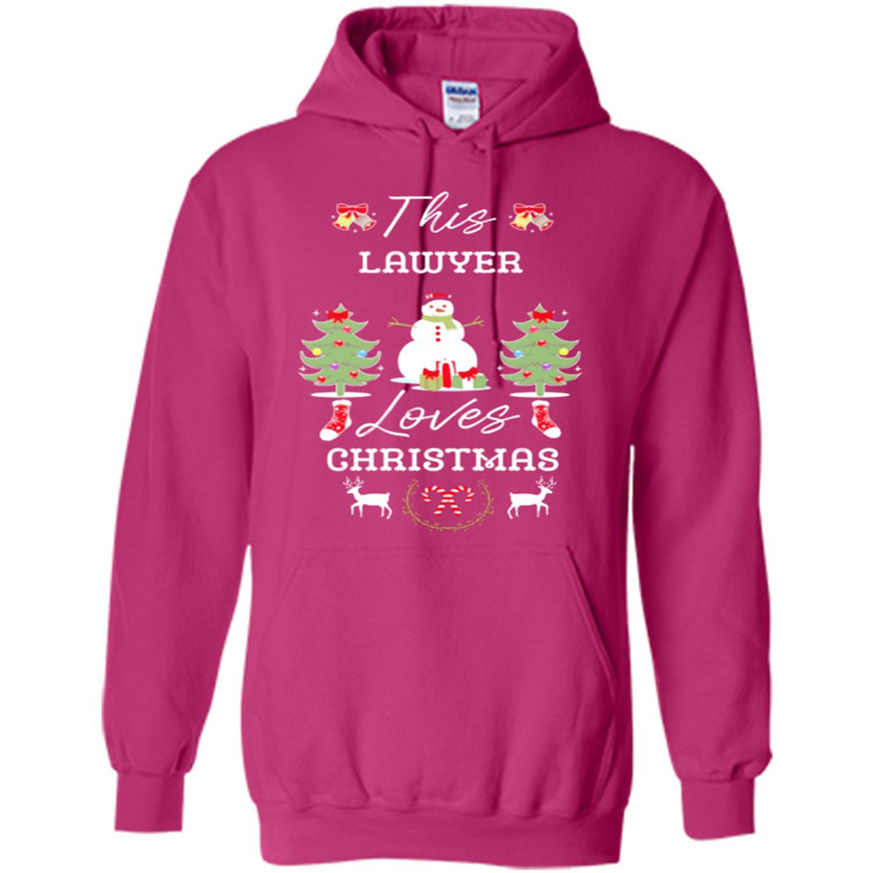 This Lawyer Loves Christmas Tree Shirt with Snowman