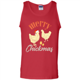 Christmas Chicken Vintage Shirt Funny Santa Hen Farmer Lover - Tank Top