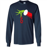 Funny Grinch Hand Holding Electrician Ornament Christmas PING PONG