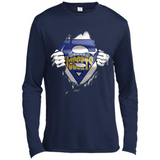 Denver Nuggets And Superman Fans - Canvas Long Sleeve T-Shirt