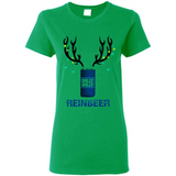 Dilly Dilly Reinbeer Funny Beer Reindeer Christmas Sporty - Ladies Short-Sleeve