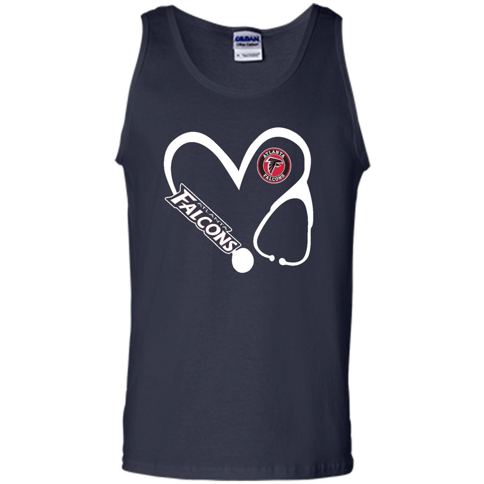 Stethoscope Heart Love Atlanta Falcons For Football Lovers