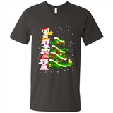 Pigs Christmas T Shirt PINGPONG - Men's V-Neck