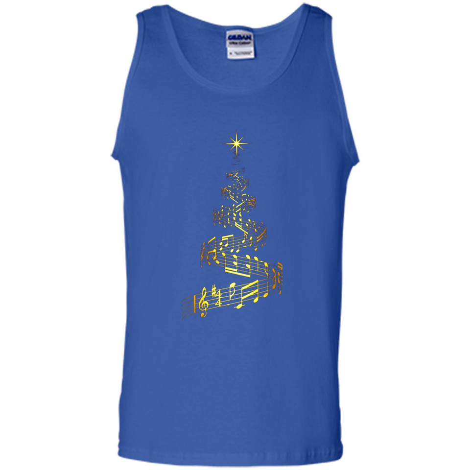 Music Note Christmas Tree Xmas Music Lover Mug PINGPONG - Tank Top
