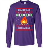 Merry Campmas Ugly Christmas - Long Sleeve T-Shirt
